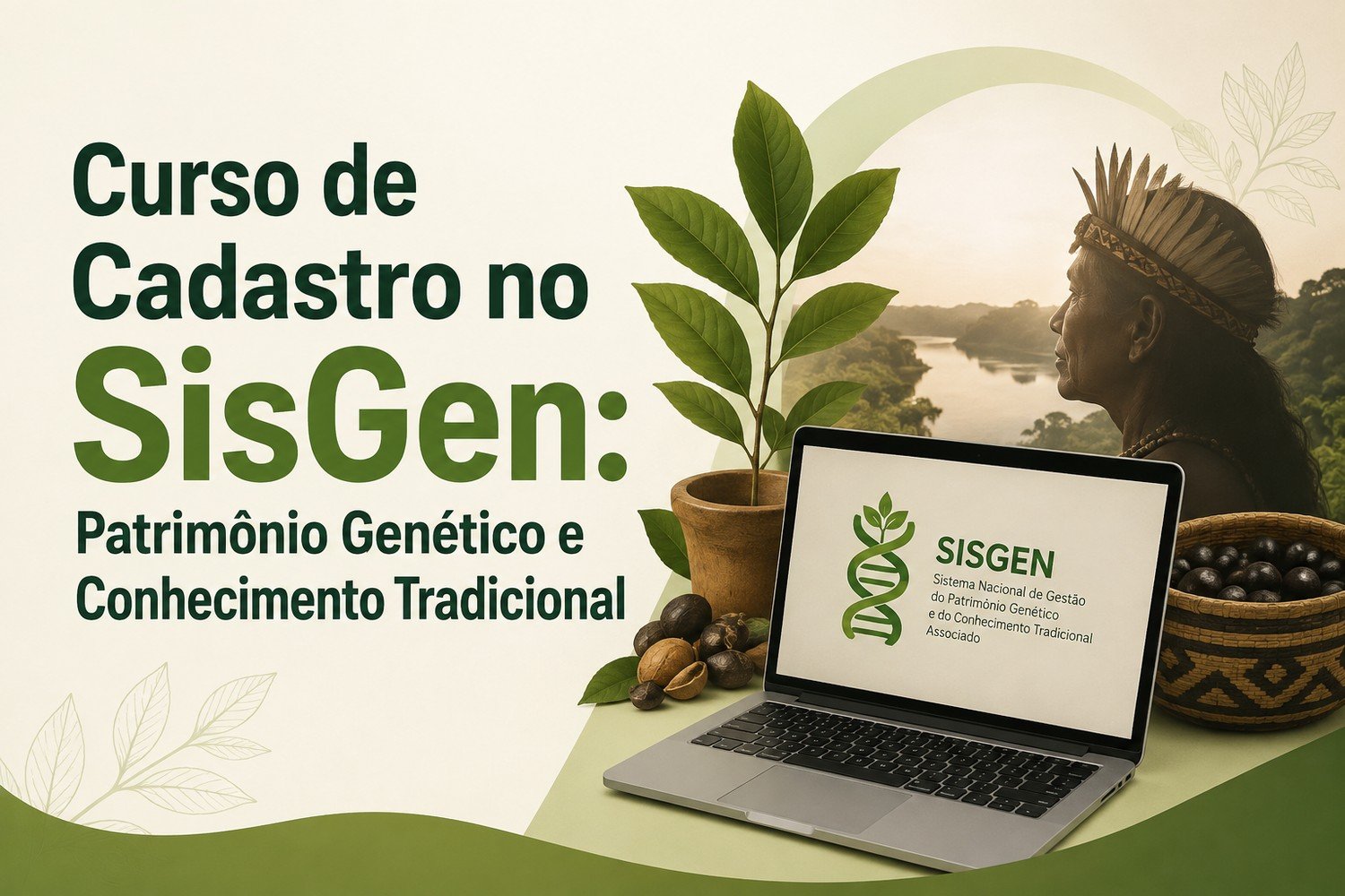 Curso de Cadastro no SisGen: Patrimônio Genético e Conhecimento Tradicional 2ª Edição